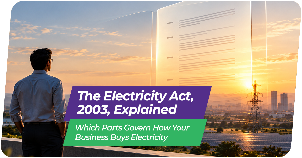 The Electricity Act, 2003, Explained: Which Parts Govern How Your Business Buys Electricity