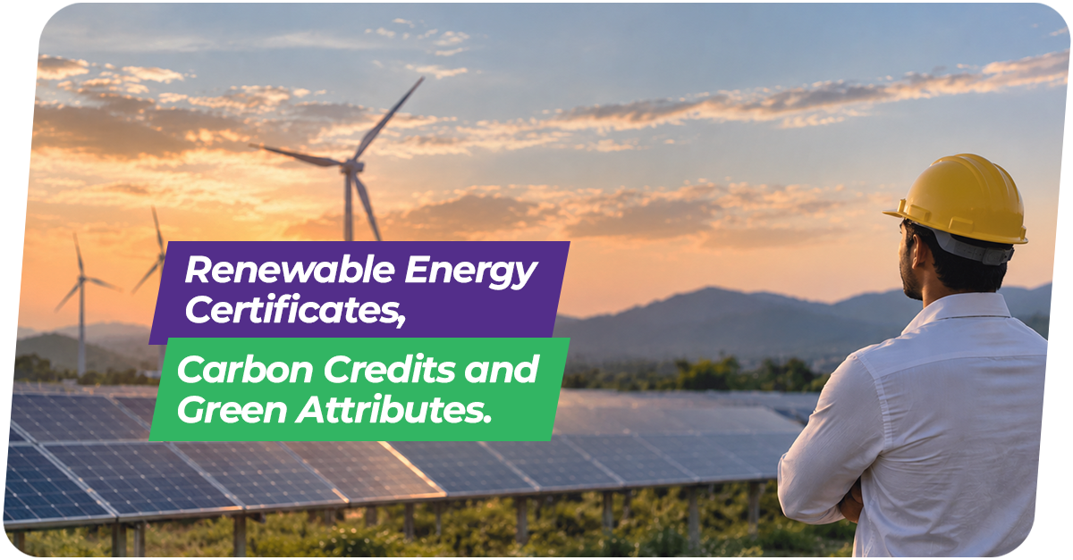 Renewable Energy Certificates, Carbon Credits and Green Attributes: What C&I Buyers in India Actually Get from Green Power